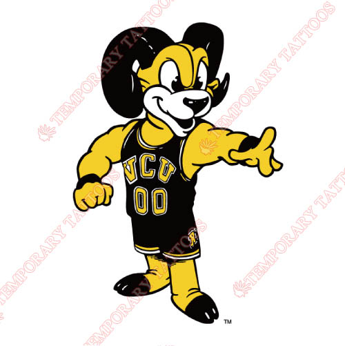 Virginia Commonwealth Rams Customize Temporary Tattoos Stickers NO.6847